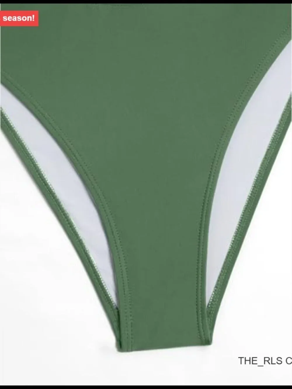 Two Piece Bikini Set Triangle Halter Swimsuit Deep V Cowl Neck Ruching